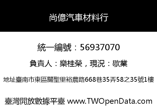 尚億汽車材料行