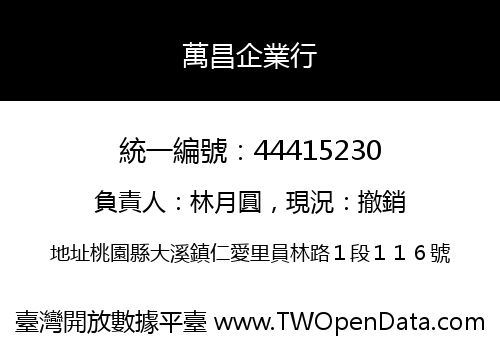 萬昌企業行