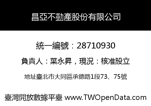 昌亞不動產股份有限公司