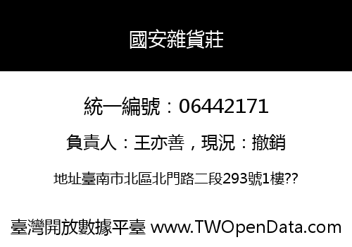 國安雜貨莊
