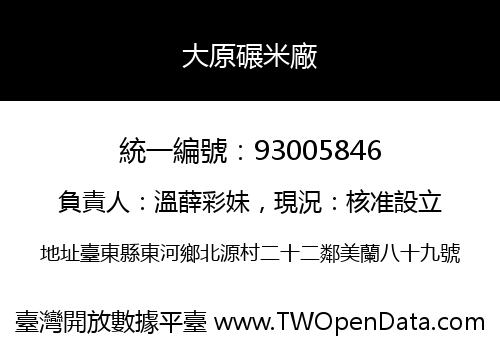 大原碾米廠