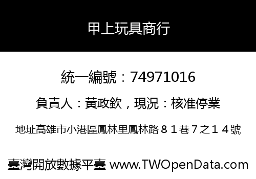 甲上玩具商行