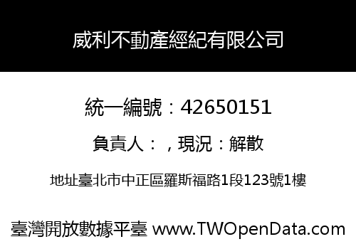 威利不動產經紀有限公司