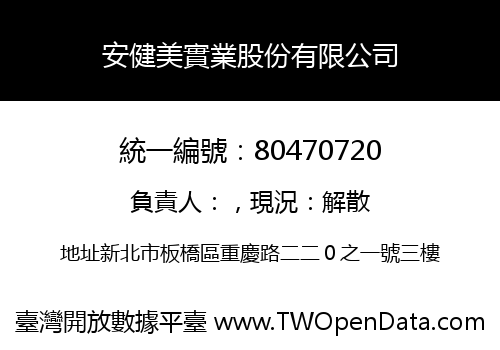 安健美實業股份有限公司