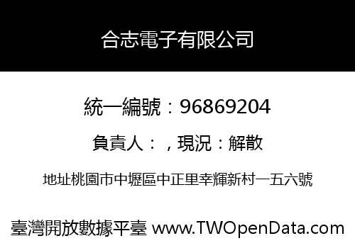 合志電子有限公司