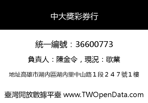 中大獎彩券行