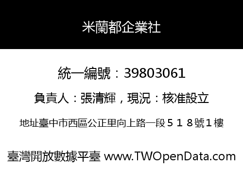 米蘭都企業社