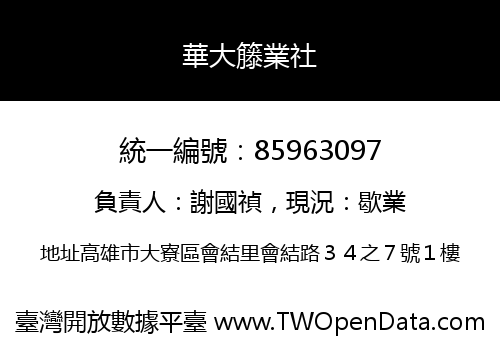 華大籐業社
