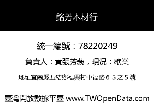 銘芳木材行