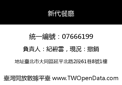新代餐廳