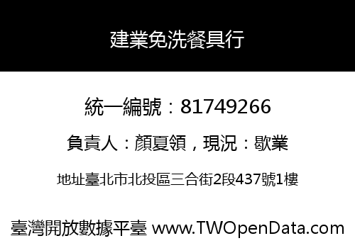 建業免洗餐具行
