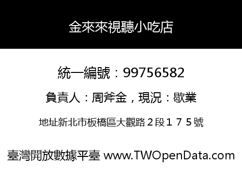 金來來視聽小吃店