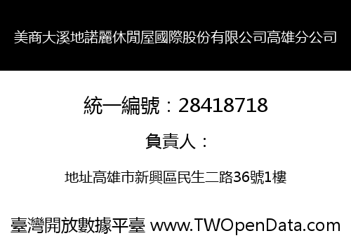 美商大溪地諾麗休閒屋國際股份有限公司高雄分公司