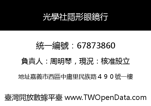 光學社隱形眼鏡行