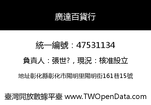 廣達百貨行