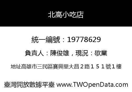 北高小吃店