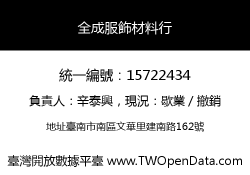 全成服飾材料行