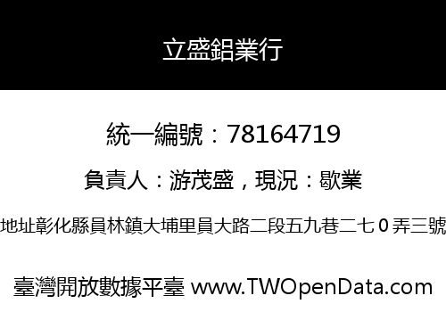 立盛鋁業行