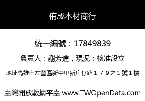 侑成木材商行