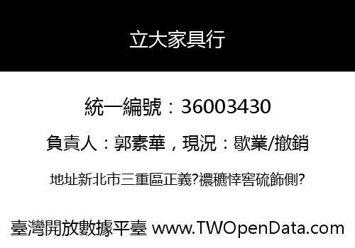 立大家具行