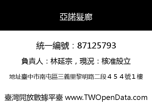 亞諾髮廊