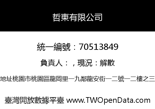 哲東有限公司