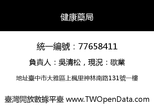 健康藥局