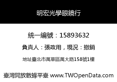 明宏光學眼鏡行