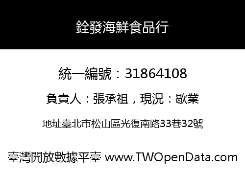 銓發海鮮食品行