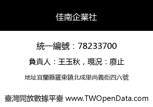 佳南企業社