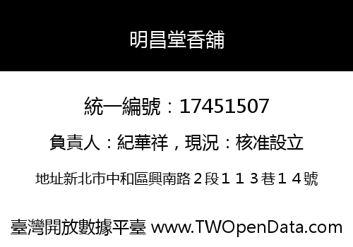 明昌堂香舖