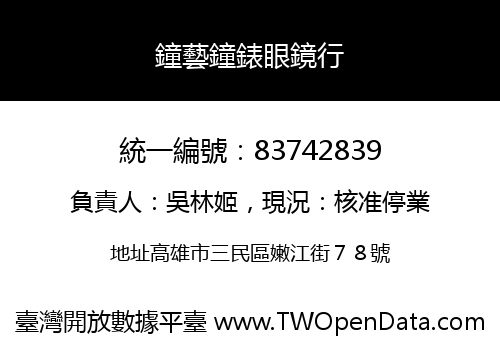 鐘藝鐘錶眼鏡行
