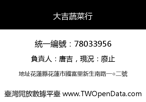 大吉蔬菜行