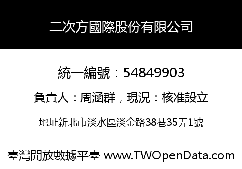 二次方國際股份有限公司