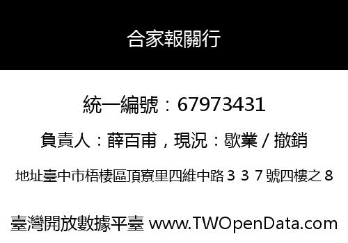 合家報關行