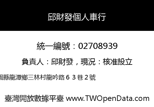 邱財發個人車行