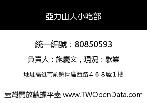 亞力山大小吃部