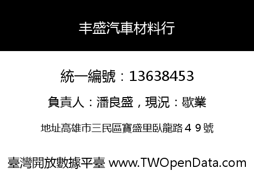 丰盛汽車材料行