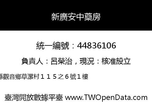 新廣安中藥房