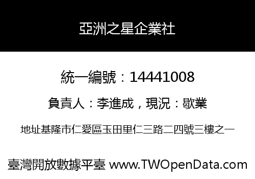 亞洲之星企業社