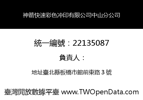神箭快速彩色冲印有限公司中山分公司