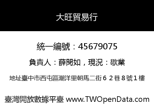 大旺貿易行