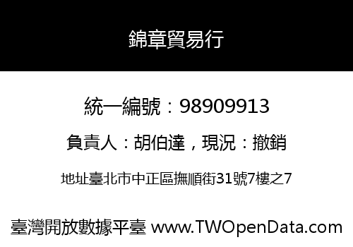 錦章貿易行