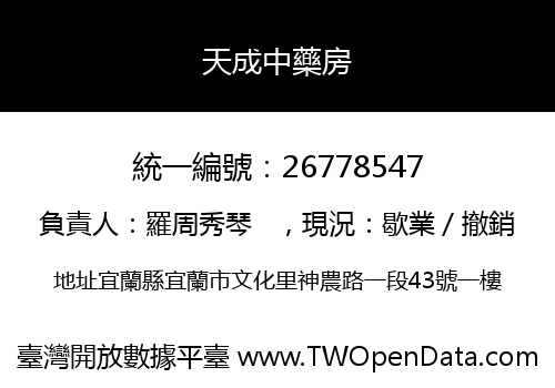 天成中藥房