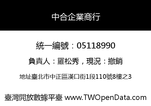 中合企業商行