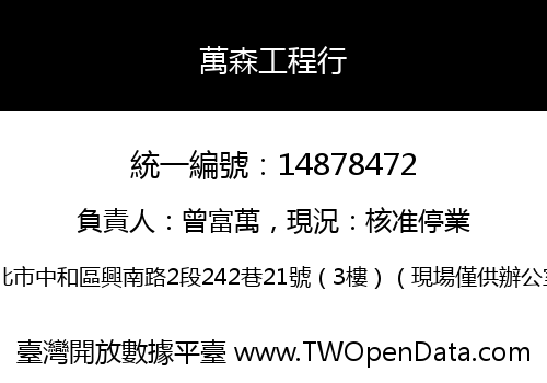 萬森工程行
