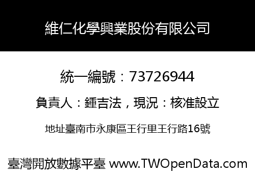 維仁化學興業股份有限公司