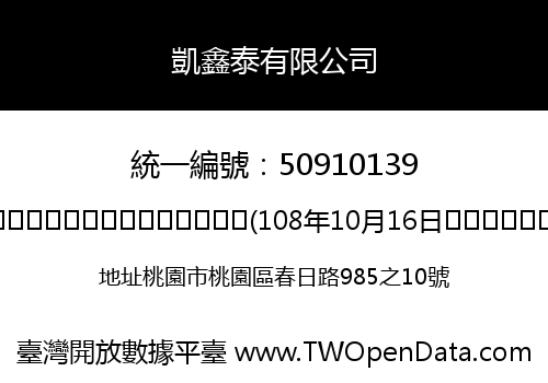 凱鑫泰有限公司