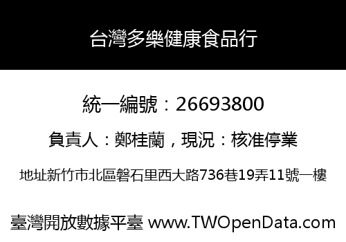 台灣多樂健康食品行