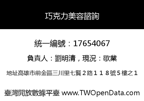 巧克力美容諮詢